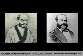 Ancient Chinese Philosopher Totally Looks Like Peruvian Hero Almirante Miguel Grau
