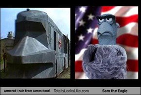 Armored Train from James Bond Totally Looks Like Sam the Eagle