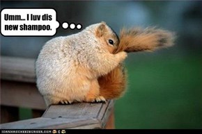 Umm... I luv dis new shampoo.