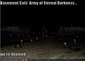 Basement Cats' Army of Eternal Darkness...  we're doomed