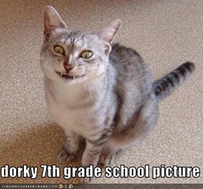 dorky 7th grade school picture