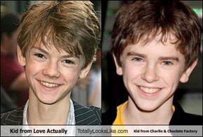 Kid from Love Actually Totally Looks Like Kid from Charlie & Choclate Factory