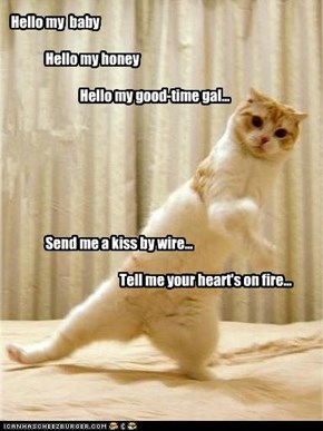 Hello my  baby                Hello my honey                            Hello my good-time gal...