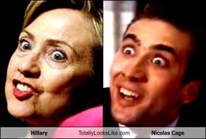 Hillary Totally Looks Like Nicolas Cage