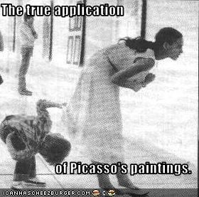 The true application  of Picasso's paintings.