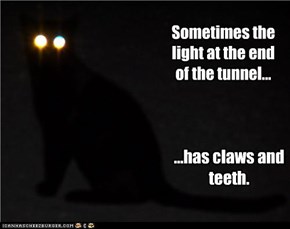 Sometimes the light at the end of the tunnel...