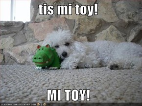 tis mi toy!  MI TOY!