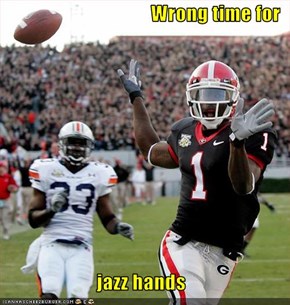 Wrong time for  jazz hands