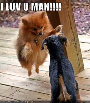 I LUV U MAN!!!!