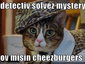 detectiv solvez mystery  ov misin cheezburgers