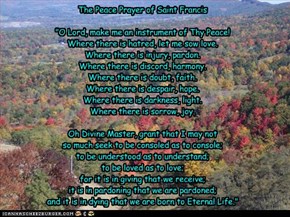 The Peace Prayer of Saint Francis