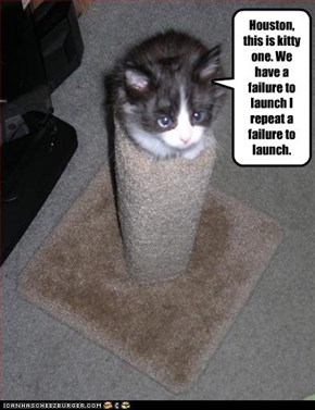 Houston, this is kitty one. We have a failure to launch I repeat a failure to launch.
