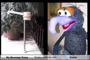 My Beverage Pump Totally Looks Like Gonzo