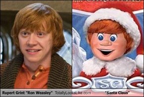 Rupert Grint "Ron Weasley" Totally Looks Like "Santa Claus"