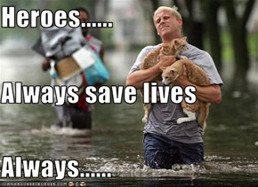 Heroes...... Always save lives Always......