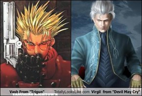 Vash From "Trigun" Totally Looks Like Virgil  from "Devil May Cry"