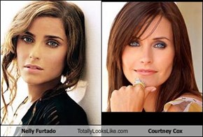 Nelly Furtado Totally Looks Like Courtney Cox