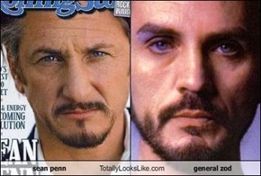 sean penn Totally Looks Like general zod