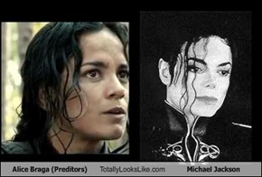 Alice Braga (Preditors) Totally Looks Like Michael Jackson