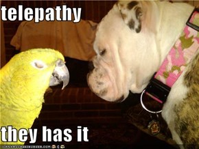 telepathy  they has it