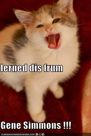 lerned dis frum  Gene Simmons !!!