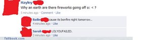 It's Bonfire night tomorrow?