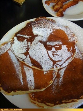 Funny Food Photos - Blues Brothers Pancakes