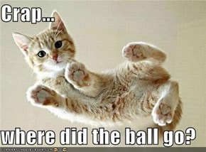 Crap...  where did the ball go?