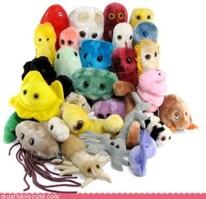 Giant plush microbes