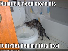 Humin! U need clean dis  It dirtier den ma litta box!