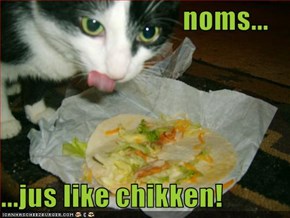 noms...  ...jus like chikken!