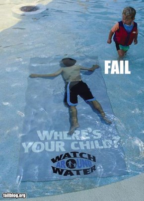 Child Drowning Ad fail