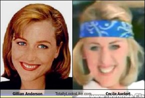Gillian Anderson Totally Looks Like Cecile Auclert