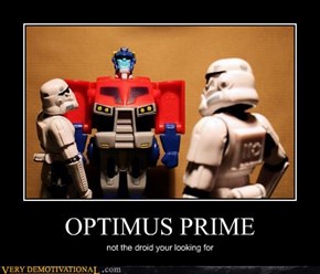 Optimus Isn't Even a Droid, He's a Truck!