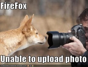 FireFox  Unable to upload photo