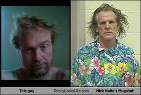 This guy Totally Looks Like Nick Nolte's Mugshot