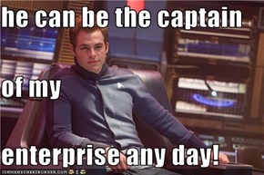 he can be the captain of my enterprise any day!