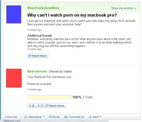 Your MacBook is too Classy for porn.
