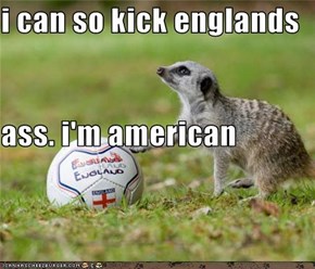 i can so kick englands  ass. i'm american