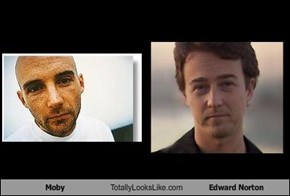 Moby Totally Looks Like Edward Norton