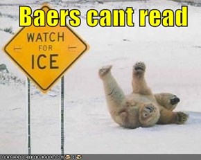 Baers cant read