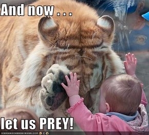 And now . . .   let us PREY!