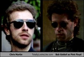 Chris Martin Totally Looks Like Bob Geldof as Pink Floyd