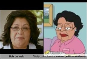 Ziola the maid Totally Looks Like Consuela (Maid from Family Guy)