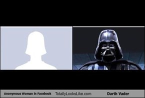 Anonymous Woman in Facebook Totally Looks Like Darth Vader