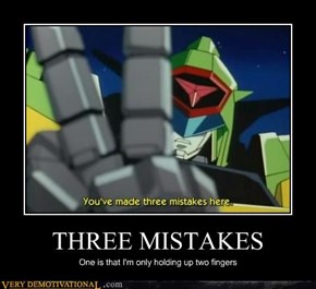 THREE MISTAKES