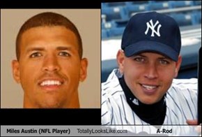 Miles Austin (NFL Player) Totally Looks Like A-Rod