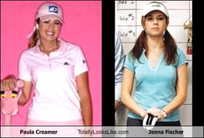 Paula Creamer Totally Looks Like Jenna Fischer