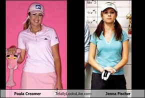 Paula Creamer Totally Looks Like Jenna Fischer