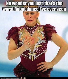 No wonder you lost, that's the worst Robot dance I've ever seen